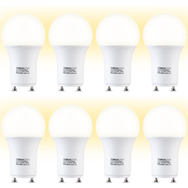 TORCHSTAR Dimmable GU24 LED Light Bulb, 60W Equivalent 2 Prong Light